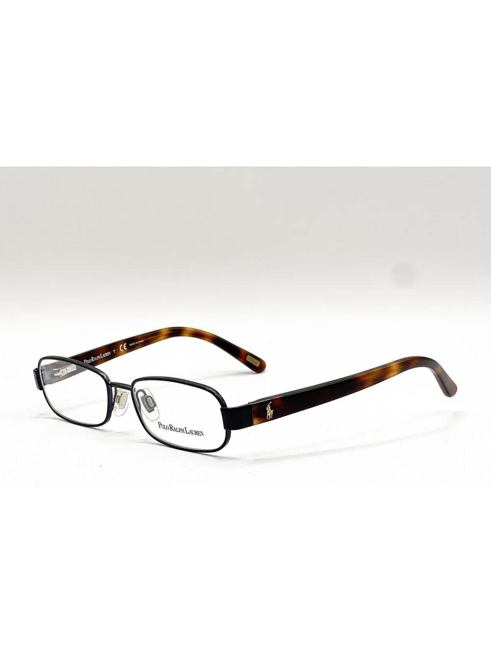 Polo Ralph Lauren 8028 432 Satin Navy Rectangle Authentic Eyeglass Frames 46-14